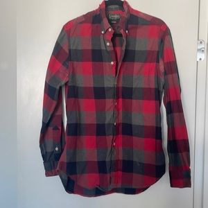 Plaid dress shirt made in the USA